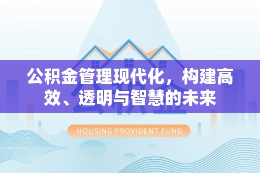 盐山公积金管理现代化，构建高效、透明与智慧的未来