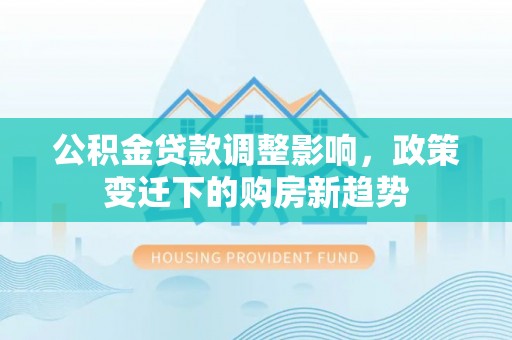 盐山公积金贷款调整影响，政策变迁下的购房新趋势