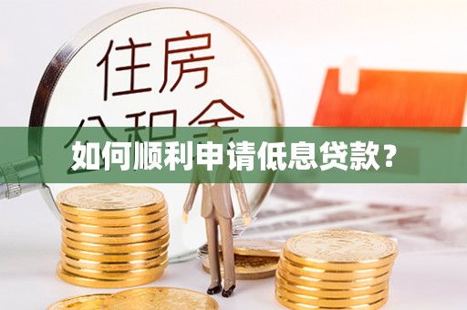 盐山如何顺利申请低息贷款？
