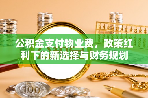盐山公积金支付物业费，政策红利下的新选择与财务规划