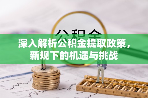 盐山深入解析公积金提取政策，新规下的机遇与挑战
