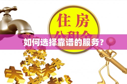 盐山如何选择靠谱的服务？