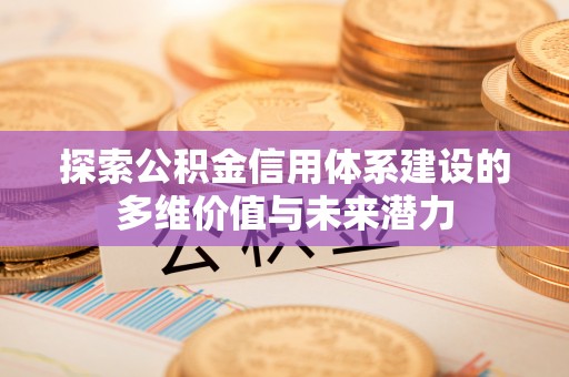 盐山探索公积金信用体系建设的多维价值与未来潜力
