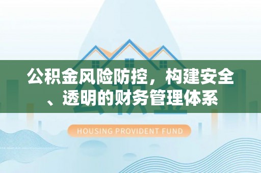 盐山公积金风险防控，构建安全、透明的财务管理体系
